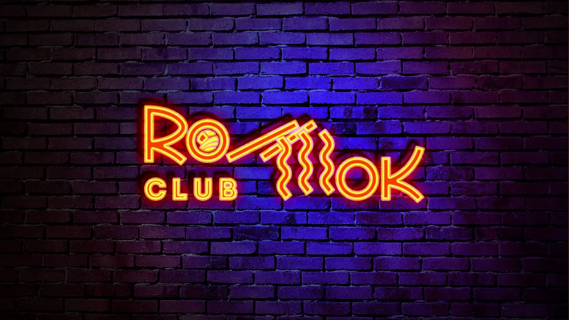Разработка интерьерной вывески суши-бара «Roll Wok Club» в Светогорске