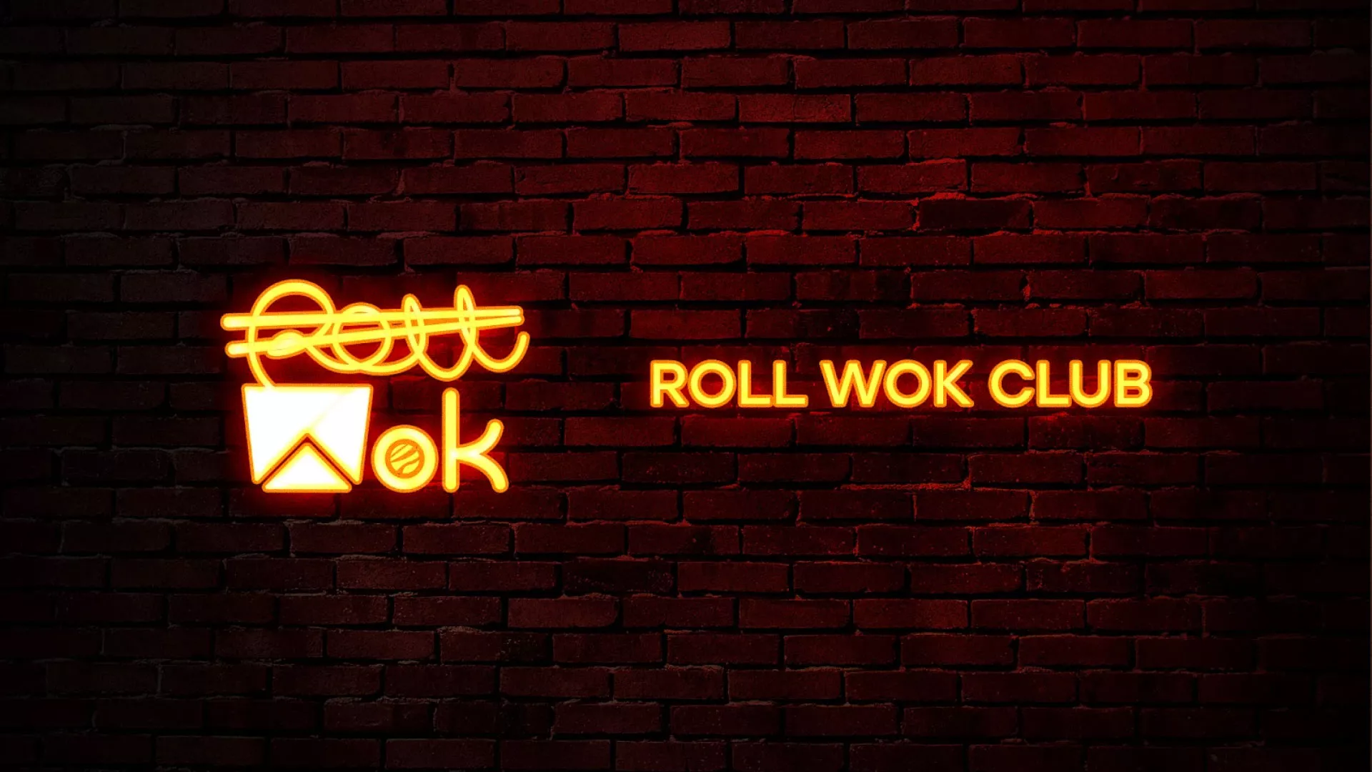 Разработка интерьерной вывески суши-бара «Roll Wok Club» в Светогорске